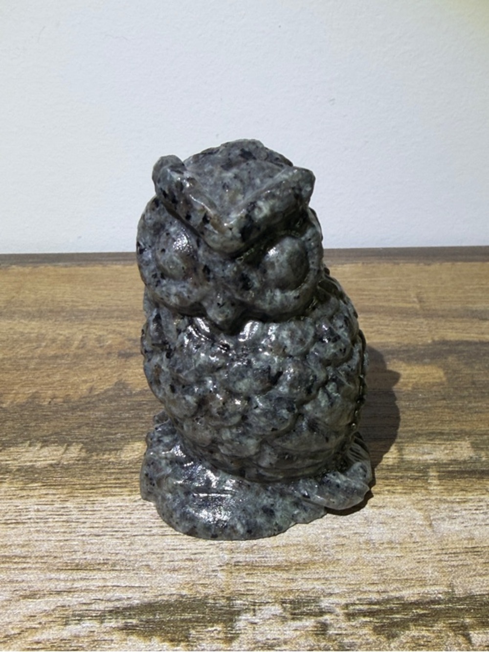 Owl carved Yooperlite Stone